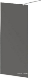 LIBERTA-L-1-120-GR-Cr Душевая перегородка с односторонним входом, стекло графит, профиль хром, 1200x1950 мм | ZZ