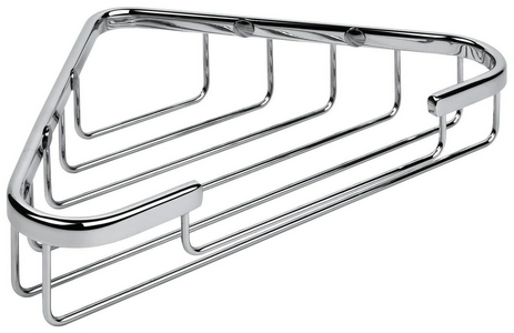 Полочка-решетка угловая 24,5хh4,5см (цв.хром),  ZZ Colombo Basic B2734