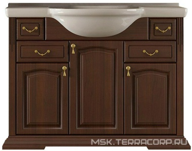 Тумба напольная  105, 1070*905*510мм, цвет нагал, БЕЗ раковины Классик 105 (ном. n029731) ZZ Opadiris Риспекто Z0000001784