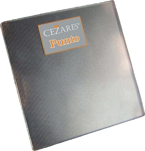 Штора на ванну складная 2-х секционная, 1200х1400мм, крепление СПРАВА, (проф.цв.хром, стекло 6мм текстурное Punto),  ZZ Cezares Eco ECO-V-21-120/140-P-Cr-R/альтер артECO-O-V-21-120/140-P-Cr-R