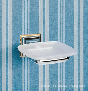 Мыльница настенная, (стекло матовое, креплен. цв.хром)  Colombo Portofino B3201