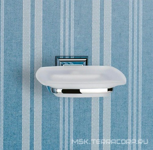 Мыльница настенная, (стекло матовое, креплен. цв.хром)  Colombo Portofino B3201