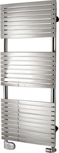 Полотенцесушитель h1120х500мм, электрический с термостатом, крепл.в комплекте (полированная нерж сталь)  ZZ Cordivari Stefania 3581610401002