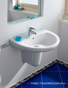 Раковина Victoria 65см бел.б/пьедестала, крепеж в комплекте XX Roca Виктория 327391000