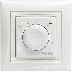 Терморегулятор мех. Aura LTC 030 белый (комплектуется рамкой из серии Valena Legrand Electric.)