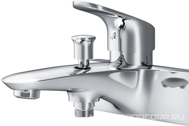 Смеситель для ванны/душа , с установочным комплектом, БЕЗ аксессуаров, хром AMPM Like F8010016