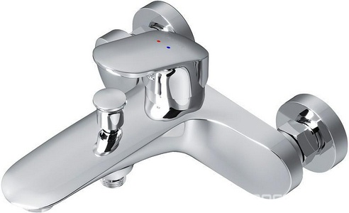 Смеситель для ванны/душа , с установочным комплектом, БЕЗ аксессуаров, хром AMPM Like F8010016