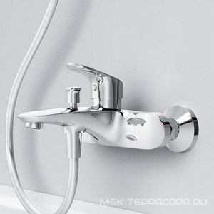 Смеситель для ванны/душа , с установочным комплектом, БЕЗ аксессуаров, хром AMPM Like F8010016