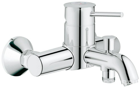Смеситель для ванны и душа , однорычажный, БЕЗ душ.гарн., хром Grohe BauClassic 32865000