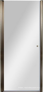 Дверь в нишу 600хh1950мм, распашная, петли справа/слева, (стекло прозрачное 6мм, фурнит. цв.бронза),  ZZ Cezares Pordenone PORDENONE-B-1-60-C-Br