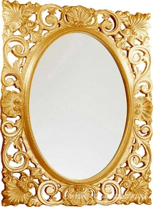 Зеркало в раме 72хh92х6см, (цв.бежевое золото),  ZZ Labor Legno Hermitage MIL 0/70 FOB