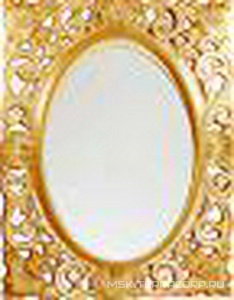 Зеркало в раме 72хh92х6см, (цв.бежевое золото),  ZZ Labor Legno Hermitage MIL 0/70 FOB
