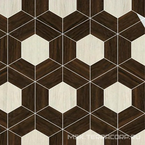 Мозаика Модульное панно Декор Plato Venge (n045868,n045867) |45,2х52,2 Idalgo Гранит Вуд Классик n061117