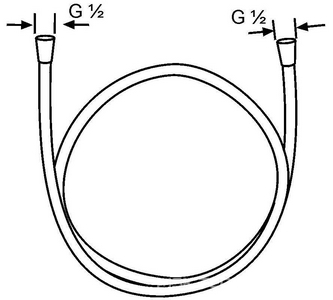 Шланг душевой SUPARAFLEX SILVER в пластиковой оболочке, 1600 мм, хром Kludi Универсал 6107205-00