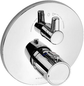 Смеситель с термостатом  наружная часть д/ванны и душа для скрытого монтажа, без внутр.блока 88011, хром ZZ Kludi Zenta 388300545