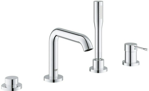 Смеситель для ванны на 4 отв. установка на борт ванны, хром ZZ Grohe Essence New 19578001