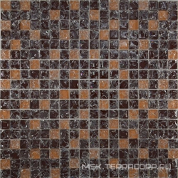 Мозаика Glass 451 микс коричневый-бежевый колотый ZZ XX|30х30