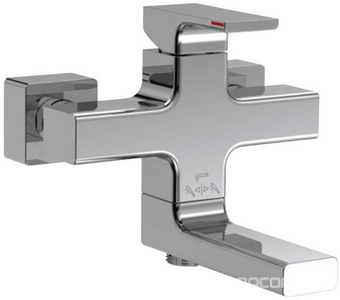 Смеситель настенный STRAYT для ванны/душа, хром ZZ Jacob Delafon Strayt E45370-CP