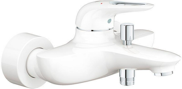 Смеситель д/ванны и душа, без аксессуаров, белый/хром Grohe Eurostyle New 33591LS3