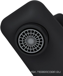 Смеситель для ванны/душа  излив 175мм, БЕЗ аксессуаров, цв.черный AMPM Gem F90A10022