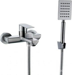 Смеситель для ванны/душа, душевые аксессуары в комплекте, цв. нержавеющая сталь XX ESKO Ekaterinburg EK54