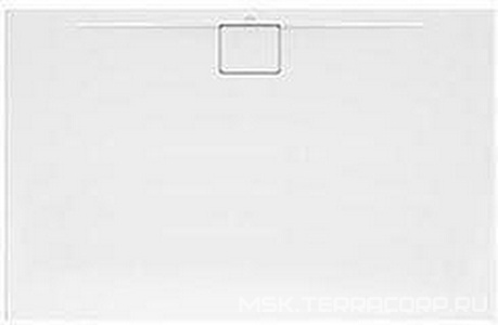 Поддон для душа 1200х900хh15мм, (крышка стока 90мм, цв.белый 01, в компл.), БЕЗ слива (сифона) арт.U90881299, (акрил цв.белый 01), Architectura Metalr Villeroy & Boch Architectura Metalrim UDA1290ARA215GV-01