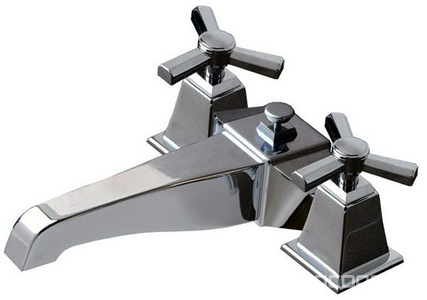 Смеситель для ванны, встраив. в борт, шланг, лейка, кронштейн в компл. (хром)  ZZ Devon & Devon Time TIME233BCR