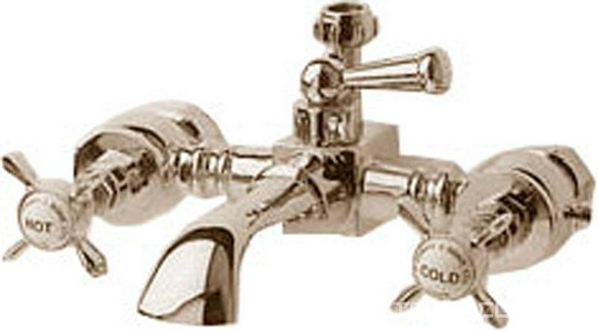 Смеситель для ванны, настен., шланг, лейка, кронштейн в компл. (латунь)  ZZ Devon & Devon Antique ADA34