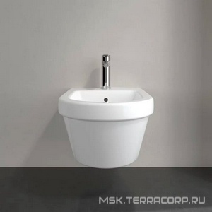 Биде подвесное, 370х530мм, круглая модель, (цв. 01 white),  Villeroy & Boch Architectura 54840001
