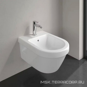 Биде подвесное, 370х530мм, круглая модель, (цв. 01 white),  Villeroy & Boch Architectura 54840001