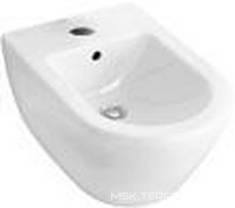 Биде подвесное 375х565мм, с 1 отв.д/смес., крепёж в компл., (цв. R2 Star white ceramicplus),  ZZ Villeroy & Boch Subway 2.0 540000R2