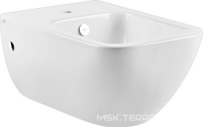 Биде подвесное, 355х540мм, пробка перелива с основанием, боковые заглушки цв. хром в компл., Goccia ZZ