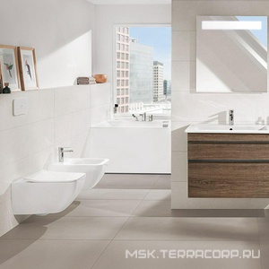 Биде подвесное, 375х560мм, с 1 отв.д/смес., крепёж в компл., (цв. 01 white),  ZZ Villeroy & Boch Venticello 44110001