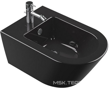 Биде подвесное 550х350хh350мм, крепл в компл., чёрная керамика,   ZZ Catalano Zero 1BS55NNE