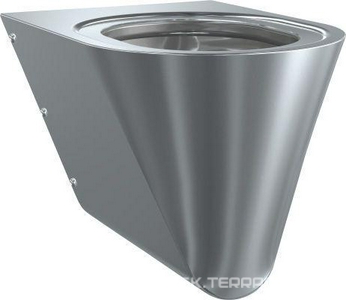 Унитаз подвесной 360х353х500, нерж.сталь, крышка-сиденье не предусмотрено ZZ Franke Campus CMPX592