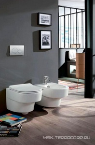 Унитаз подвесной  Rive Gauche, безободковый, БЕЗ крышки Jacob Delafon Odeon EDR102-00