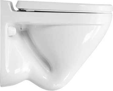 Унитаз подвесной Attica Luxe 490*380*340, крышка микролифт, без комплекта крепежа, белый Sanita Luxe Attica luxe WC.WH/Attica/DM/WHT.G/S1 / ATCSLWH0104