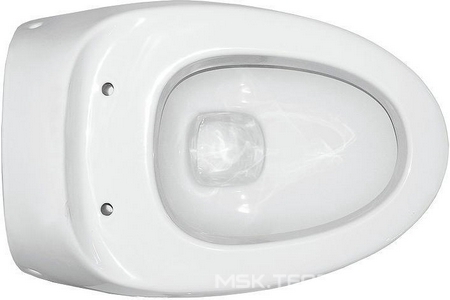 Подвесной унитаз "" с сиденьем дюропласт, микролифт Sanita Luxe Ringo WC.WH/Ringo/DM/WHT.G/S1 (RNGSLWH0104)