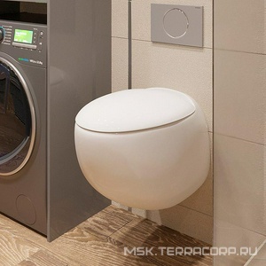 Подвесной унитаз "" с сиденьем дюропласт, микролифт Sanita Luxe Ringo WC.WH/Ringo/DM/WHT.G/S1 (RNGSLWH0104)