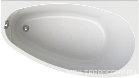 Ванна акриловая "ОРСИНИ", 1600х900 правая, каркас и слив-перелив в компл., БЕЗ панели XX