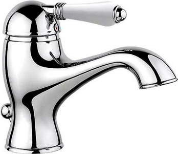 Смеситель для раковины, с д/к, (цв. хром, ручка Petit Mont Blanc),  ZZ Nicolazzi Classico 3402 CR 76