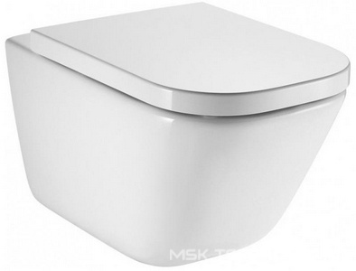 Подвесной унитаз  Clean Rim 34,7x54x40 см, БЕЗ крышки-сидения ном. 91993 и  крепежа ZZ Roca Gap 34647L000