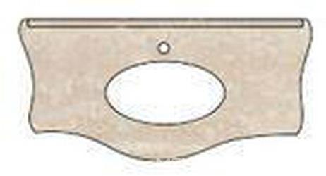 Столешница 128х57хh7см, 1 отв. д/смесит., (мрамор цв. Marmo Travertino),  KL Cezares Carlotta CARL04.M1 Marmo Travertino 1 fori