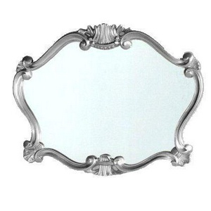 Зеркало прямоуг. в дерев. резной раме 92хh70см, (цв. хром металл), крепёж в компл.,  ZZ TW Collection Barocco 330 cr metal