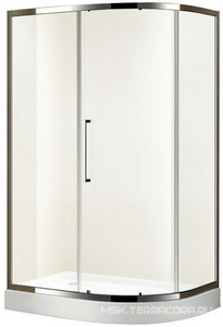 Душевое ограждение , 120х90см., правое, хром.профиль, прозр.стекло 6мм, поддон в компл. ZZ Korra K-635 K-635