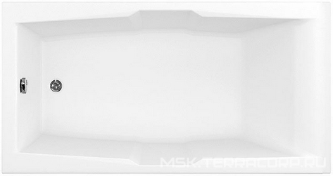 Ванна акриловая Vega 190*100, КС15, ГМ6 (ф.50мм), АМ, СМ, НМ, кран-баланс, слив/перелив, без панели, хром XX