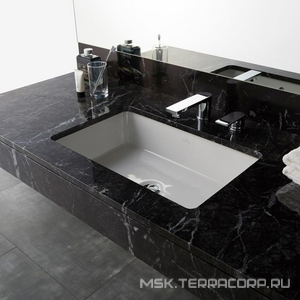 Раковина встраиваемая снизу, прямоугольная 540(615)х340(415)h170мм, без отв.д/смес, с переливом, крепл.в компл.,(цв.01 white),  ZZ Villeroy & Boch Architectura 41776001