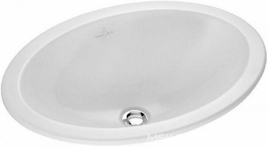 Раковина встраиваемая снизу 500/420х355/285мм, крепёж в компл., (цв. 01white),  ZZ Villeroy & Boch Loop & Friends 61611001