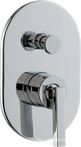 Смеситель для душа однорыч., встраиваемый в стену с переключателем (хром)  ZZ 3M Cut 3349 CC