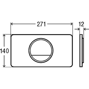 Кнопка для инсталляции,  хром  Viega  13 ZZ Viega Style 654504